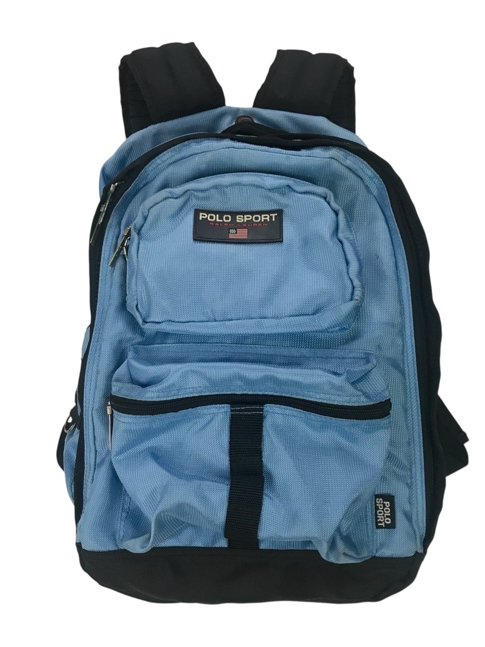 Vintage Polo Sport Ralph Lauren Backpack Blue Travel Duffle Fanny Pack PRL 1990s